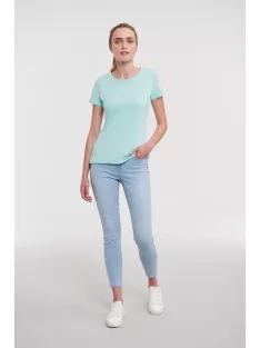 Russel AUTHENTIC ECO AQUA organikus női környakas póló