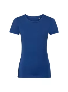   Russel AUTHENTIC ECO BRIGHTROYAL organikus női környakas póló