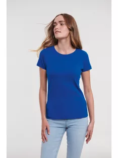   Russel AUTHENTIC ECO BRIGHTROYAL organikus női környakas póló