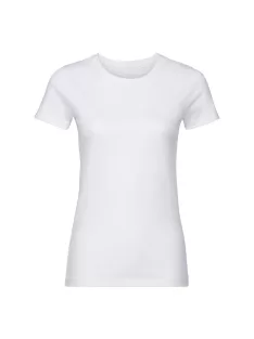 Russel AUTHENTIC ECO WHITE organikus női környakas póló