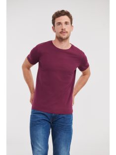   Russel AUTHENTIC ECO BURGUNDY organikus férfi környakas póló