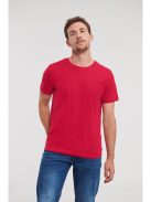 Russel AUTHENTIC ECO RED organikus férfi környakas póló