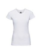 Russel HD-T WHITE prémium női környakas póló
