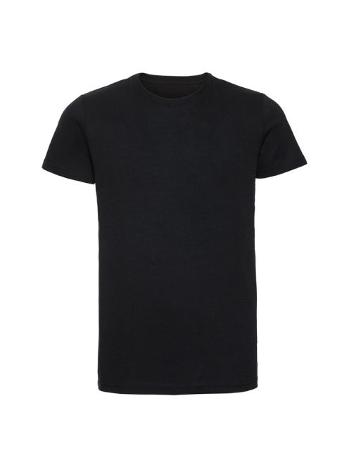 Russel HD-T BLACK prémium férfi környakas póló