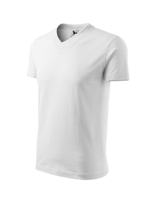 Malfini V-NECK WHITE v-nyakú férfi póló
