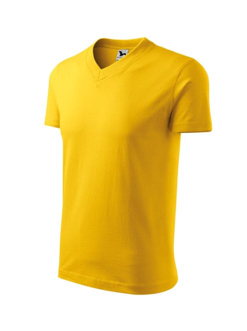 Malfini V-NECK YELLOW v-nyakú férfi póló