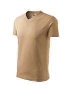 Malfini V-NECK SAND v-nyakú férfi póló