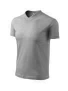 Malfini V-NECK DARK GRAY v-nyakú férfi póló