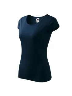 Malfini PURE NAVY környakas női póló