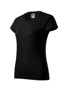 Malfini BASIC BLACK környakas női póló