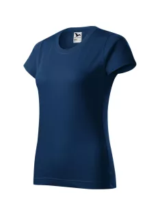 Malfini BASIC MIDNIGHT BLUE környakas női póló