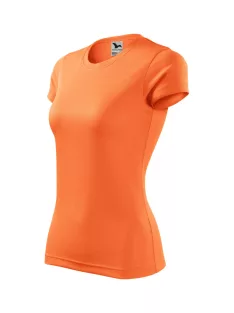Malfini FANTASY NEON MANDARINE környakas női póló