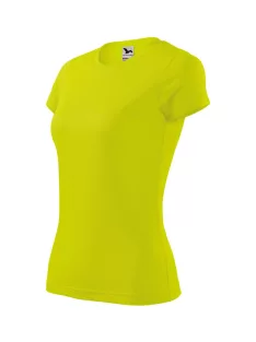 Malfini FANTASY NEON YELLOW környakas női póló