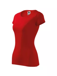 Malfini GLANCE RED környakas női póló