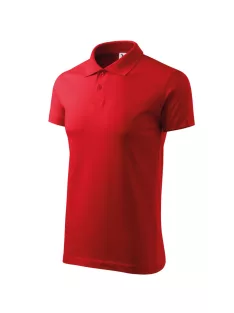 Malfini SINGLE RED galléros férfi póló