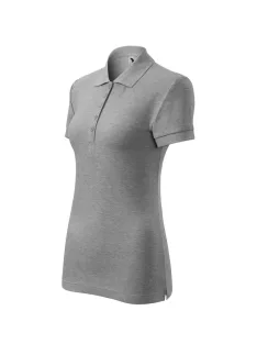 Malfini COTTON DARK GRAY galléros női póló