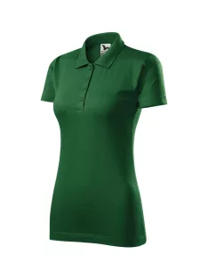 Malfini SINGLE BOTTLE GREEN galléros női póló