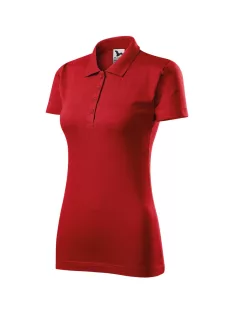 Malfini SINGLE RED galléros női póló