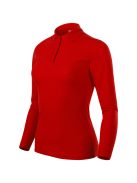 Malfini PIQUE POLO RED hosszúujjú női póló