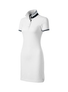 Malfini DRESS UP WHITE galléros női ruha