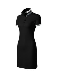 Malfini DRESS UP BLACK galléros női ruha