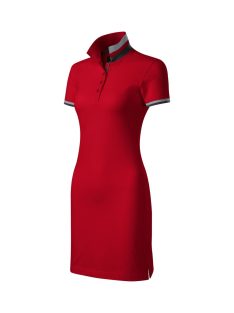 Malfini DRESS UP F1 RED galléros női ruha