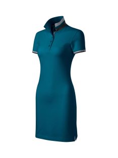 Malfini DRESS UP PETROL BLUE galléros női ruha
