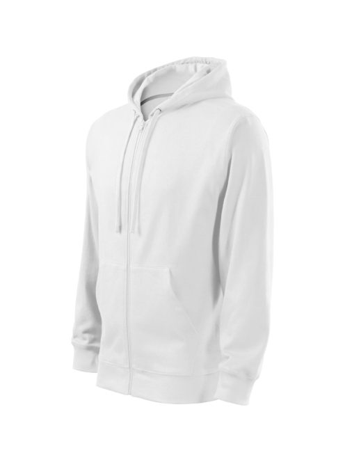 Malfini TRENDY ZIPPER WHITE  zippzáros férfi pulóver