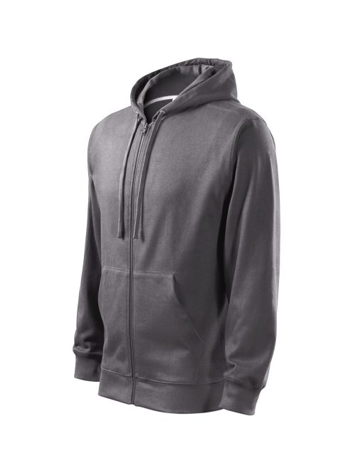 Malfini TRENDY ZIPPER STEEL GRAY zippzáros férfi pulóver