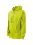 Malfini TRENDY ZIPPER LIME zippzáros férfi pulóver