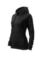 Malfini TRENDY ZIPPER BLACK zippzáros női pulóver