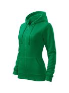 Malfini TRENDY ZIPPER KELLY GREEN zippzáros női pulóver