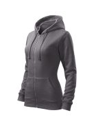 Malfini TRENDY ZIPPER STEEL GRAY zippzáros női pulóver