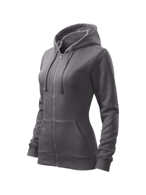 Malfini TRENDY ZIPPER STEEL GRAY zippzáros női pulóver