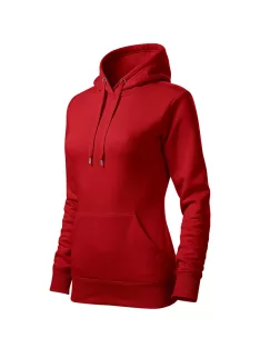 Malfini CAPE RED  kapucnis női pulóver