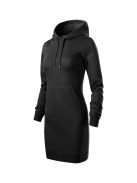 Malfini SNAP BLACK kapucnis női pulóver