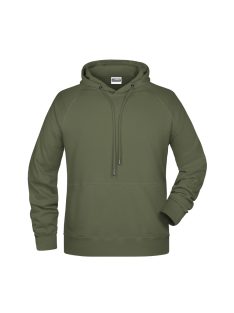 James & Nicholson CLASSIC OLIVE kapucnis férfi pulóver