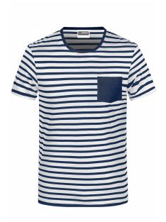 James & Nicholson STRIPED WHITENAVY környakas férfi póló