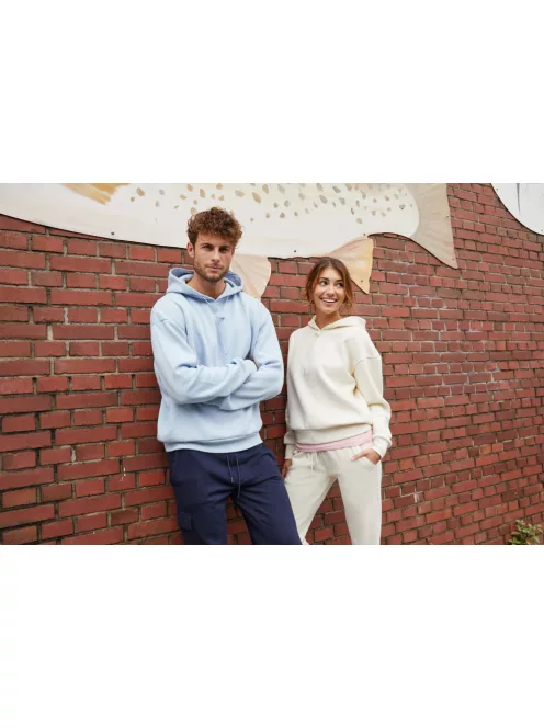James & Nicholson ORGANIC LIGHTBLUE kapucnis női pulóver