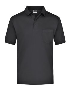 James & Nicholson HEAVY BLACK férfi galléros póló