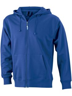   James & Nicholson HOODED ROYAL férfi kapucnis cipzáras pulóver