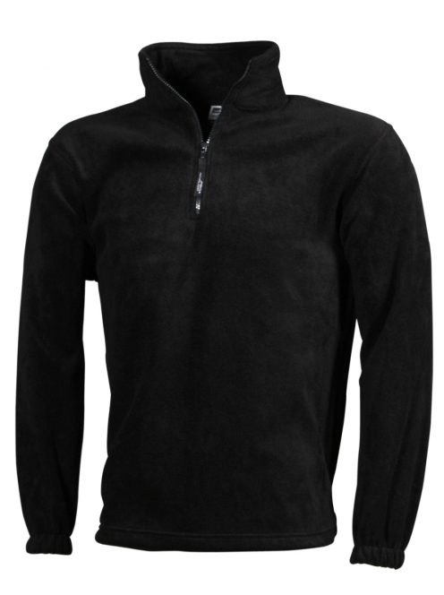 James & Nicholson FLEECE BLACK férfi polár pulóver