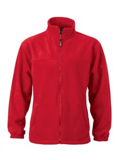 James & Nicholson FLEECE RED gyerek polár pulóver