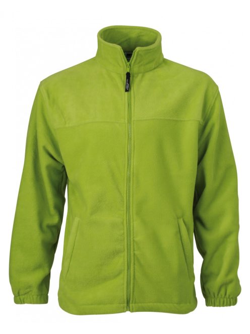 James & Nicholson FLEECE LIMEGREEN férfi polár pulóver