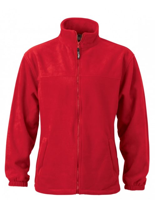 James & Nicholson FLEECE RED férfi polár pulóver