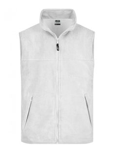 James & Nicholson FLEECE WHITE férfi polár mellény