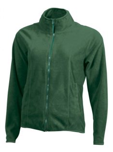   James & Nicholson MICROFLEECE DARKGREEN gyerek polár pulóver