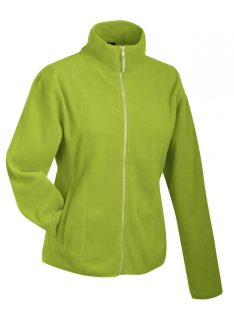   James & Nicholson MICROFLEECE LIMEGREEN gyerek polár pulóver