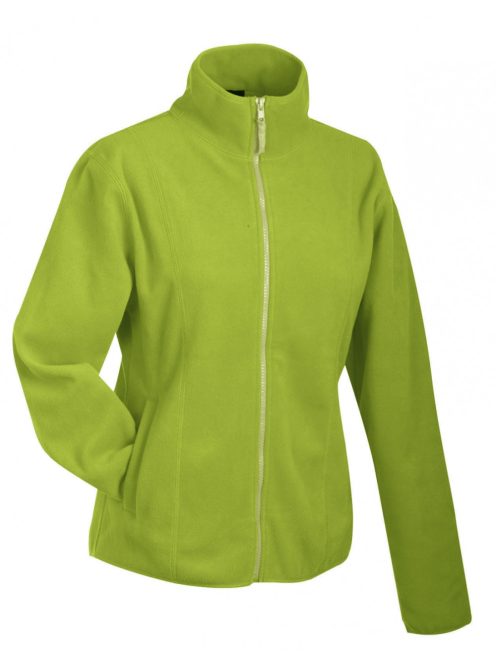 James & Nicholson MICROFLEECE LIMEGREEN gyerek polár pulóver