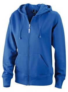   James & Nicholson HOODED ROYAL női kapucnis cipzáras pulóver